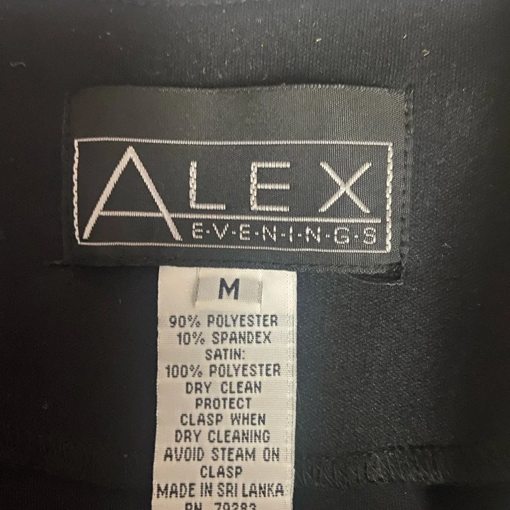 Alex Evenings Sz M Elegant Black Velvet Women's Jacket - Picture 2 of 10